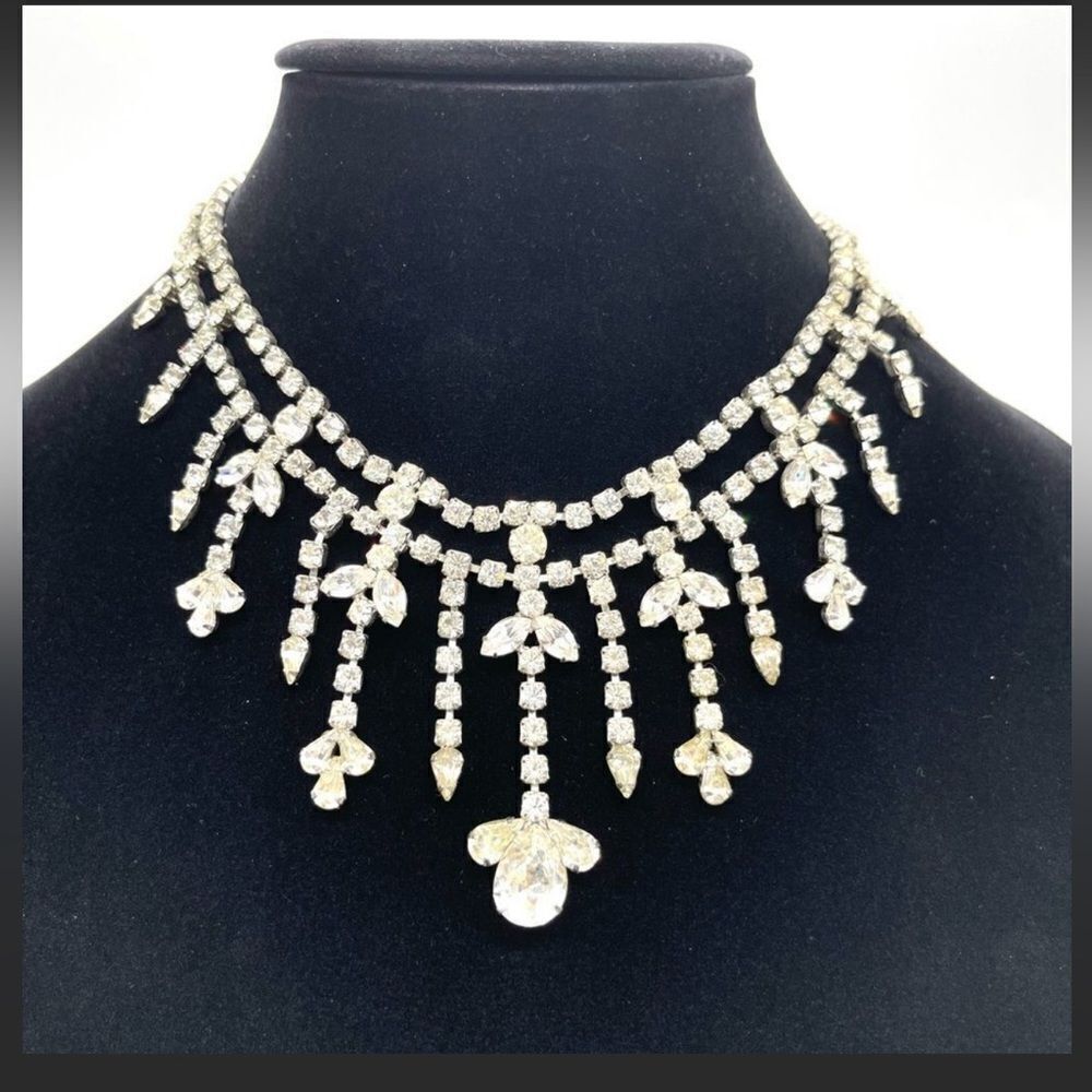 Kirks Folly Crystal Chandelier Necklace